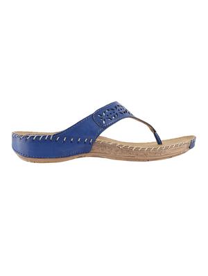 blue toe separator slippers - 14422517 - Standard Image - 2