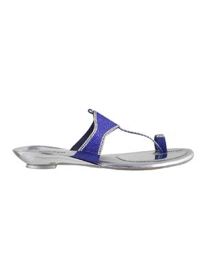 blue sheet one toe sandals - 14422771 - Standard Image - 2