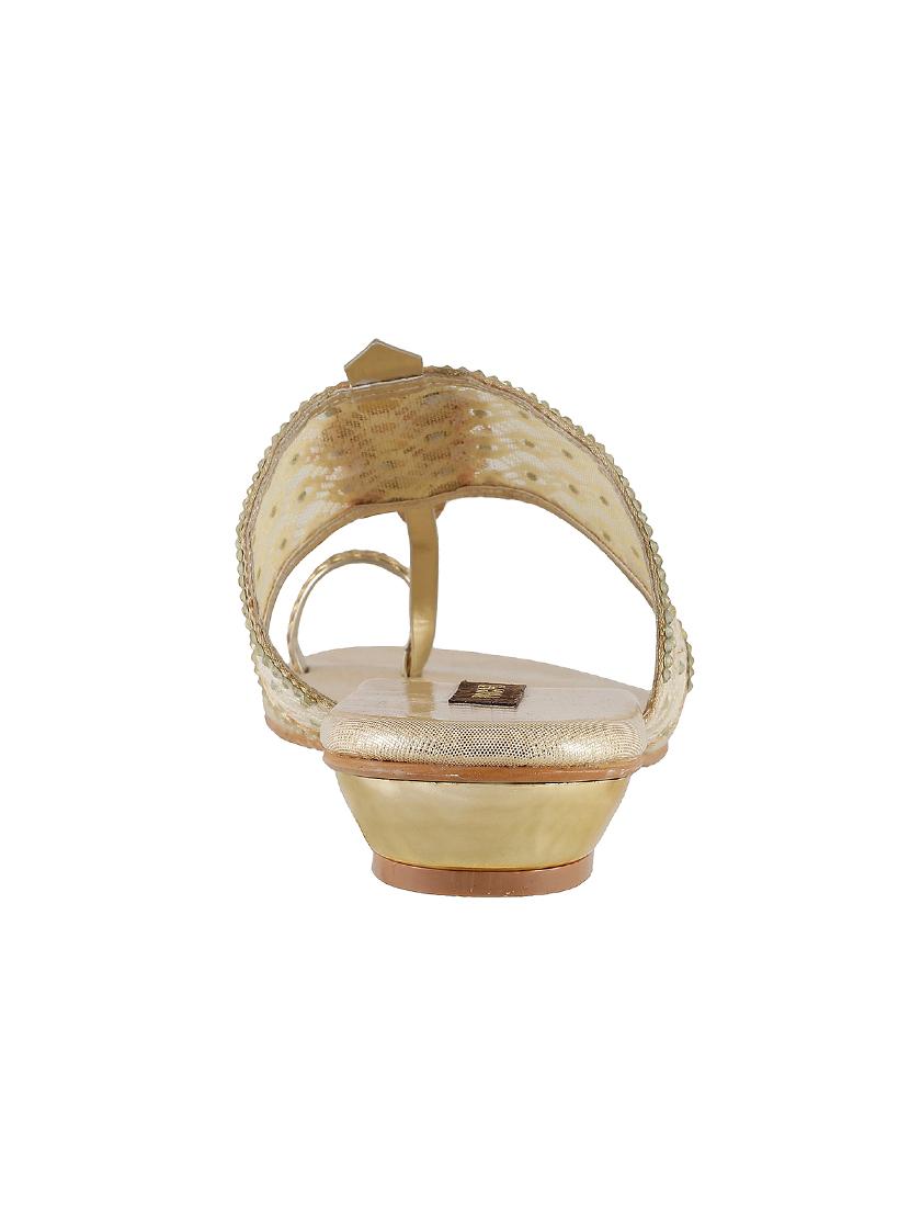 gold one toe sandal - 14422808 - Zoom Image - 2