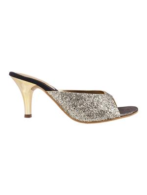 silver slip on sandal - 14422814 - Standard Image - 2