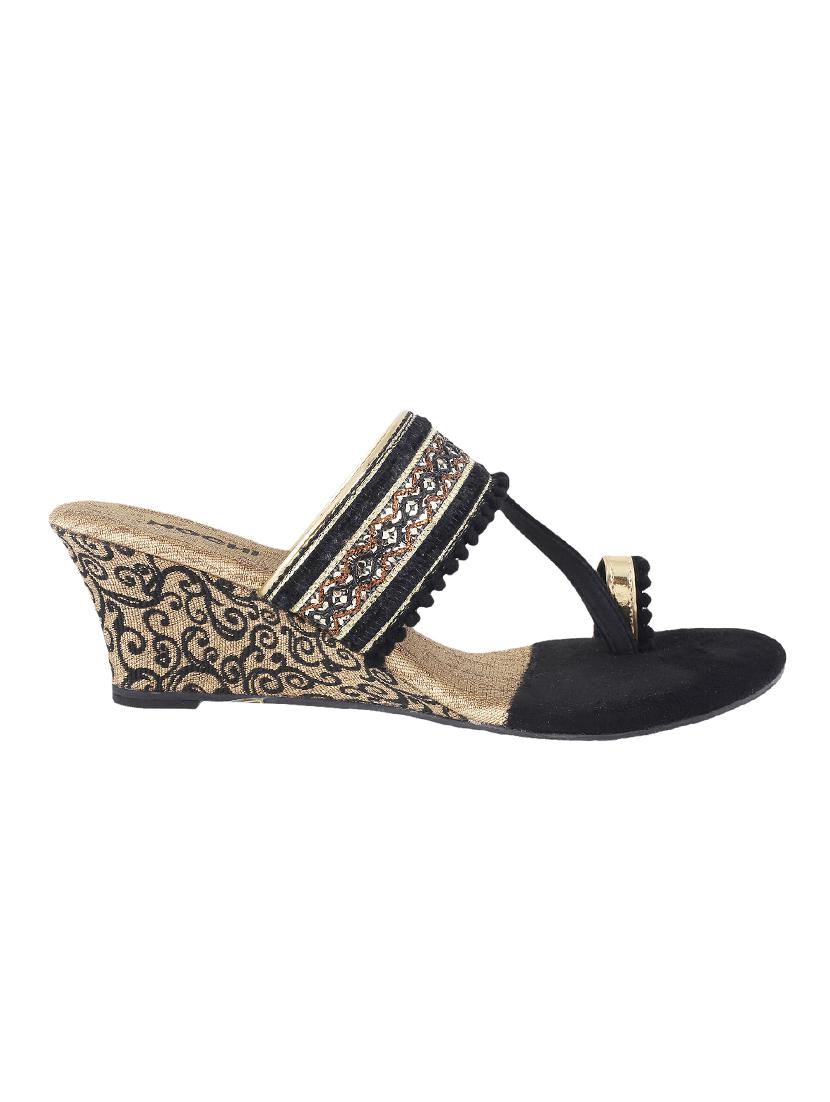black one toe wedge - 14422870 - Zoom Image - 2