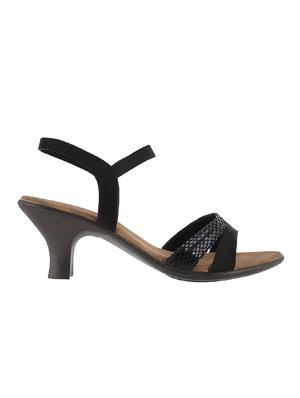 black pu back strap sandals - 14423013 - Standard Image - 2
