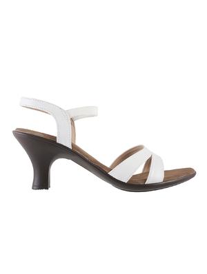 white pu back strap sandals - 14423017 - Standard Image - 2