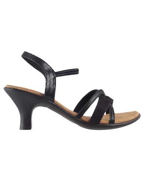 black pu back strap sandals - 14423020 - Standard Image - 2