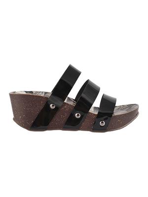 black tpr slip on wedges - 14423035 - Standard Image - 2