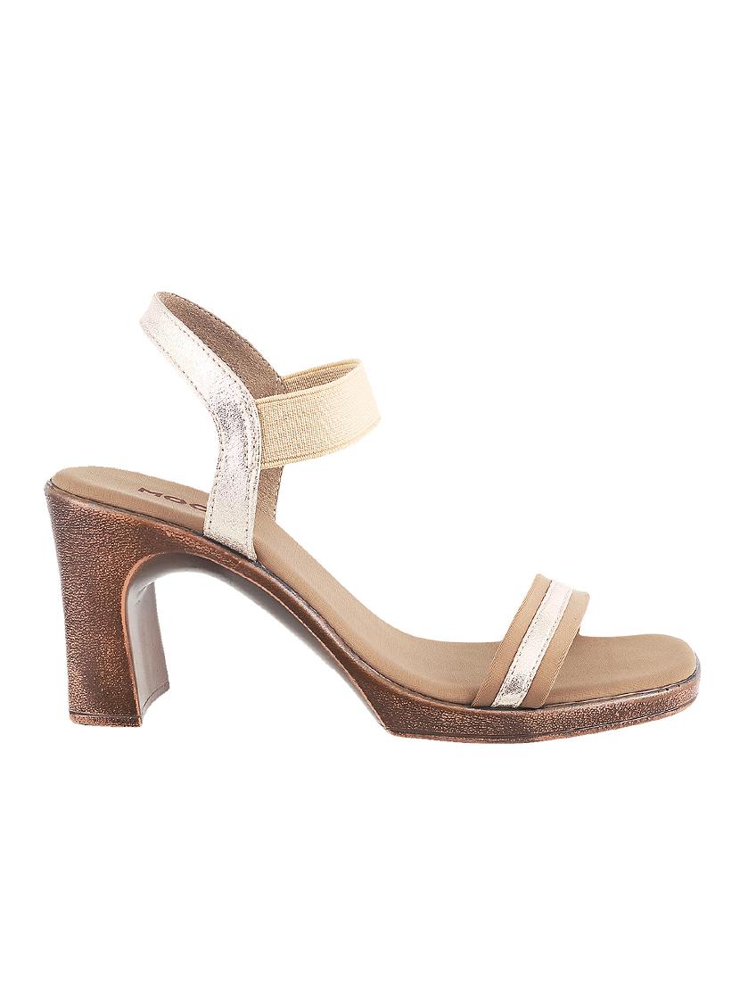 beige pu back strap sandals - 14423036 - Zoom Image - 2