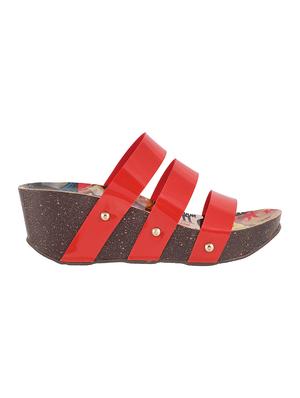 red tpr slip on wedges - 14423037 - Standard Image - 2