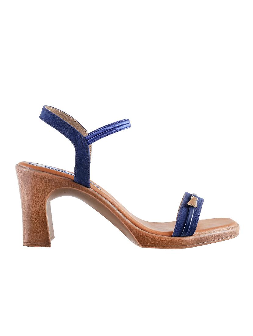 blue pu back strap sandals - 14423061 - Zoom Image - 2