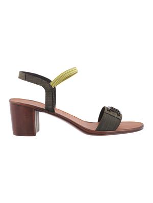 green pu back strap sandals - 14423071 - Standard Image - 2