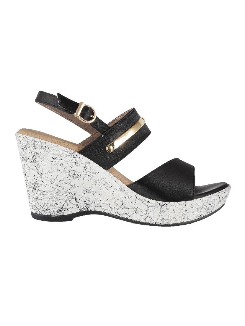 black tpr back strap wedges - 14423151 - Zoom Image - 2