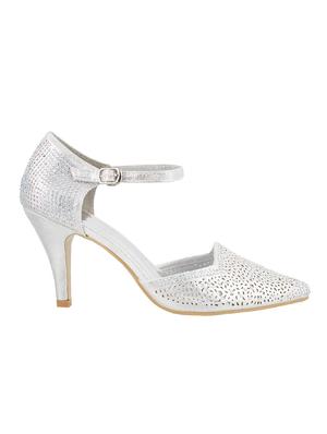 silver ankle strap sandal - 14423174 - Standard Image - 2