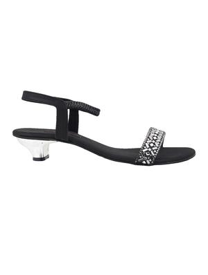 black sheet back strap sandals - 14423232 - Standard Image - 2