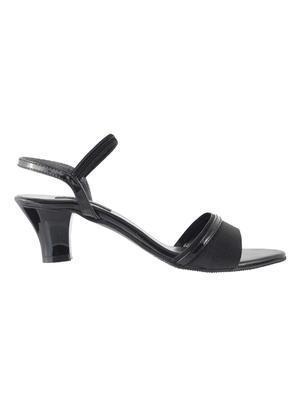 black sheet back strap sandals - 14423236 - Standard Image - 2