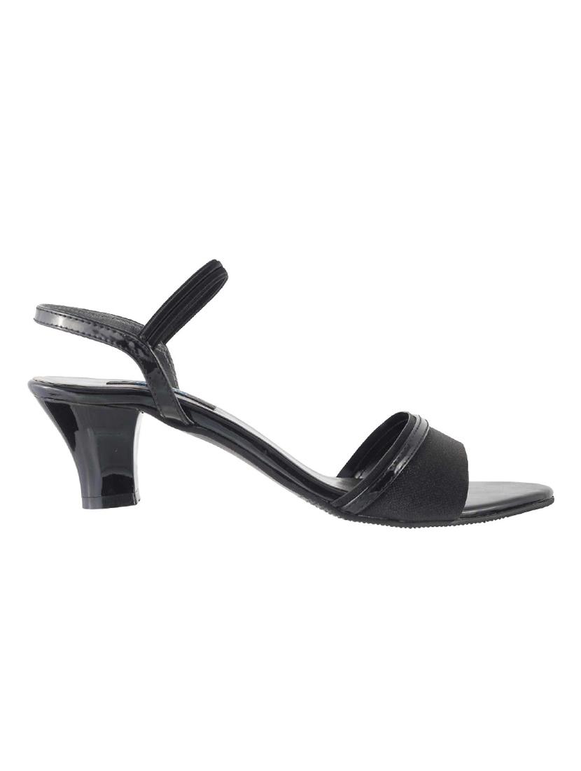 black sheet back strap sandals - 14423236 - Zoom Image - 2