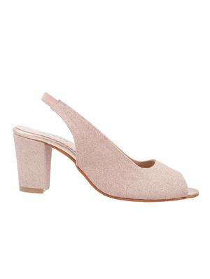 pink sheet back strap sandals - 14423257 - Standard Image - 2