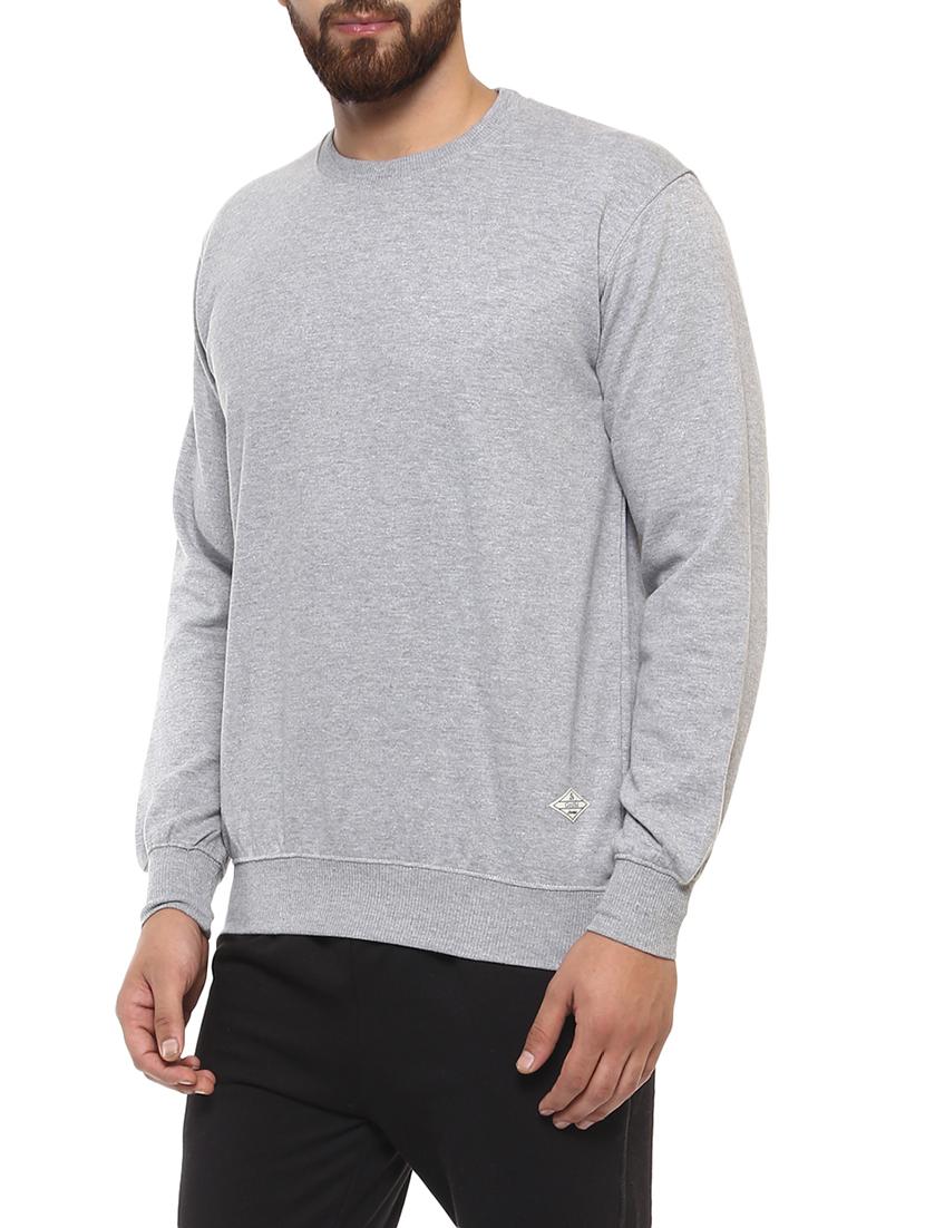 grey fleece sweatshirt - 14423586 - Zoom Image - 2