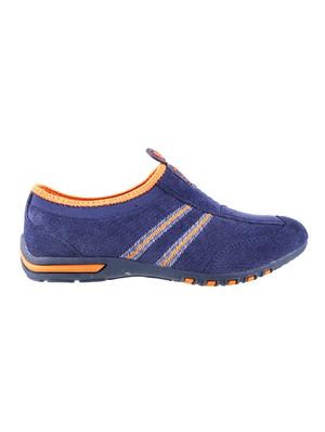 navy slip on casual shoe - 14423929 - Standard Image - 2