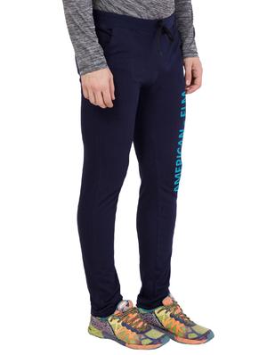 navy blue cotton track pant - 14424794 - Standard Image - 2