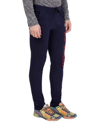 navy blue cotton track pant - 14424796 - Standard Image - 2