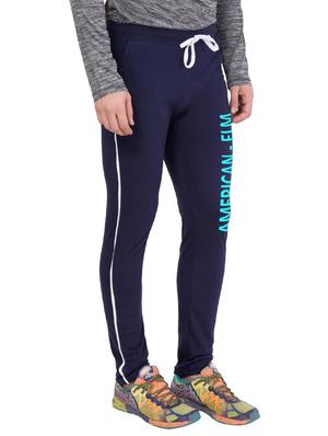 navy blue cotton track pant - 14424801 - Standard Image - 2