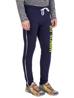navy blue cotton track pant - 14424805 - Standard Image - 2