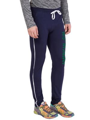 navy blue cotton track pant - 14424807 - Standard Image - 2