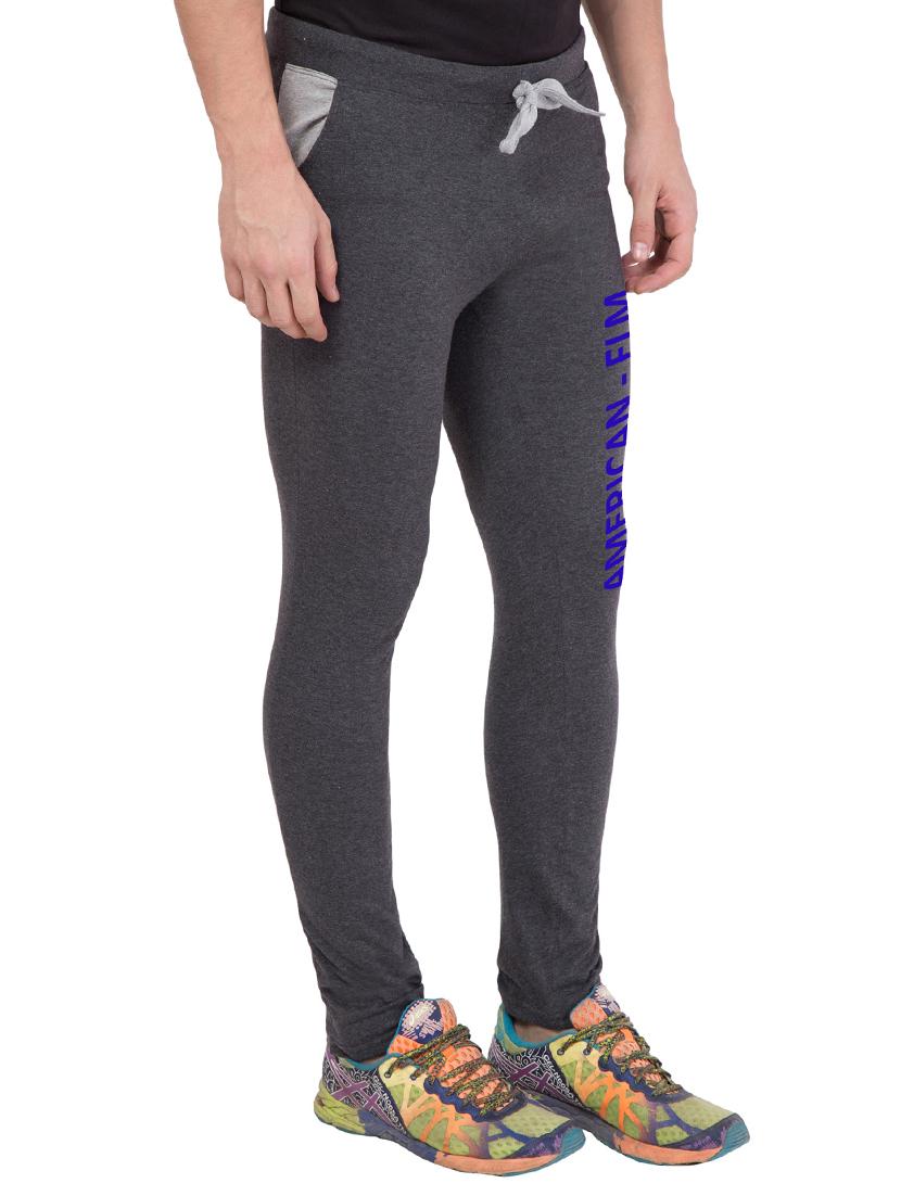 grey cotton track pant - 14424811 - Zoom Image - 2