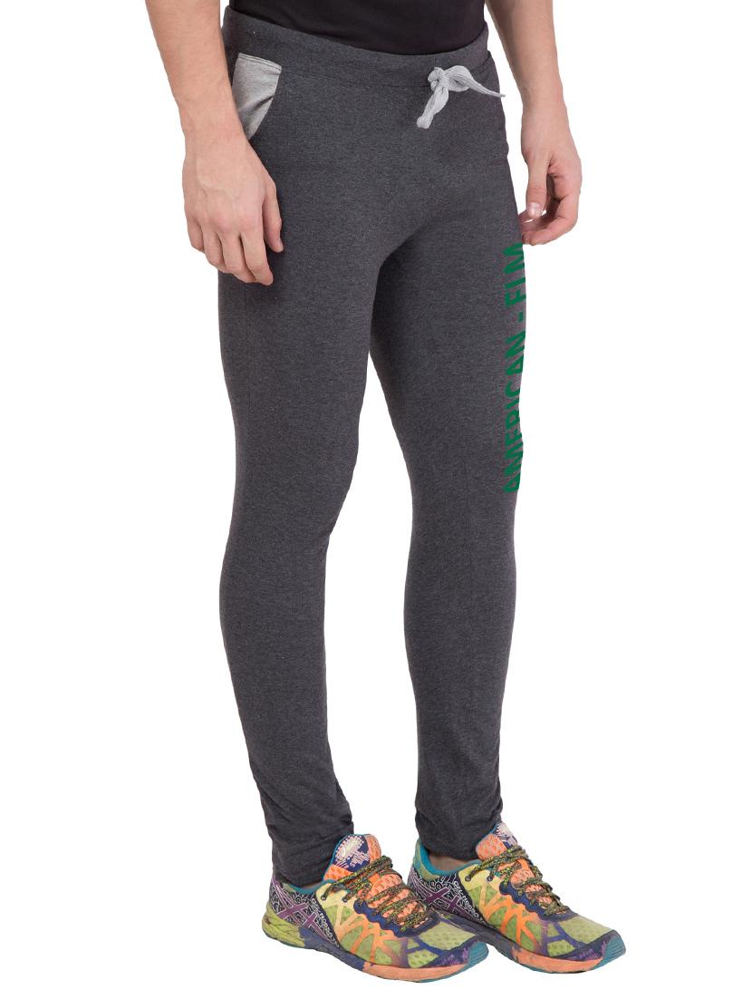grey cotton track pant - 14424815 - Zoom Image - 2
