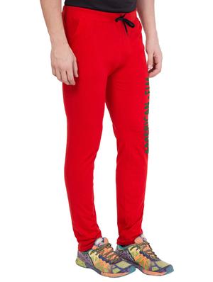 red cotton track pant - 14424837 - Standard Image - 2