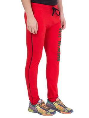 red cotton track pant - 14424845 - Standard Image - 2