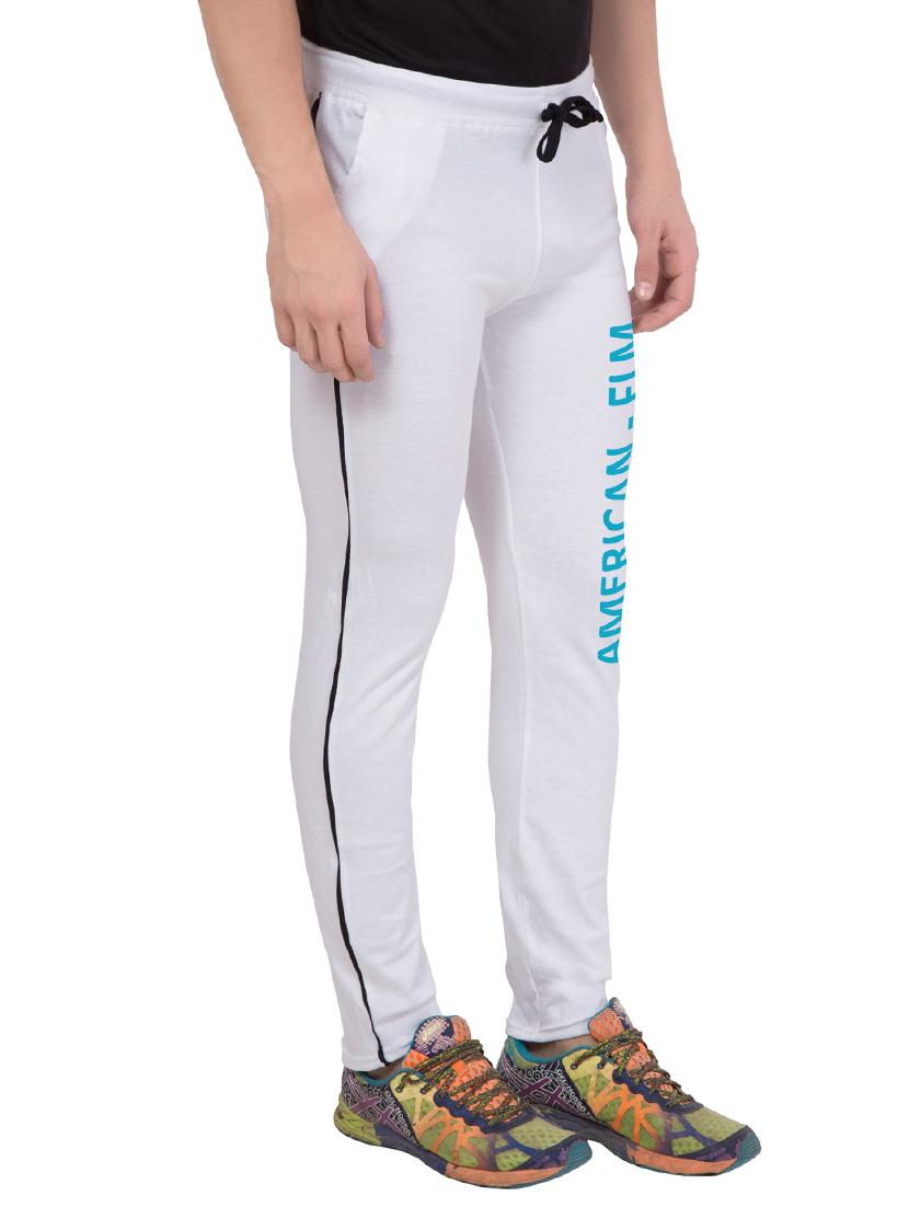 white cotton track pant - 14424846 - Zoom Image - 2
