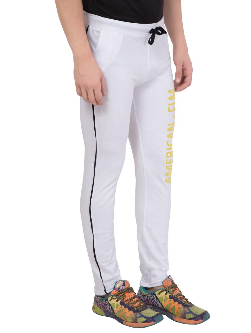 white cotton track pant - 14424847 - Zoom Image - 2