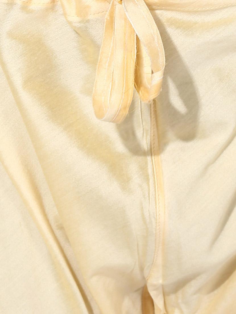 orange silk blend long kurta - 14424884 - Zoom Image - 5