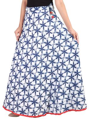 White cotton maxi skirt - 14425055 - Standard Image - 2