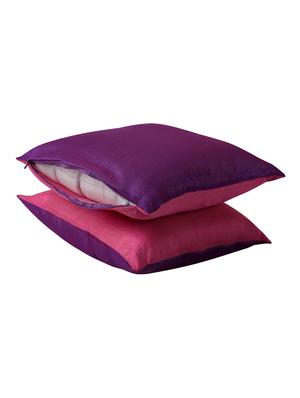 Poly Silk Set Of 2 Rajasthani Traditional Cushion Cover By Rajrang - 14425476 - Standard Image - 2