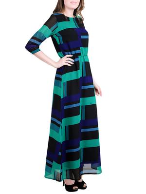 geometric printed maxi dress - 14425592 - Standard Image - 2