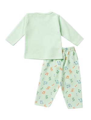 green cotton nightwear set - 14425979 - Standard Image - 2