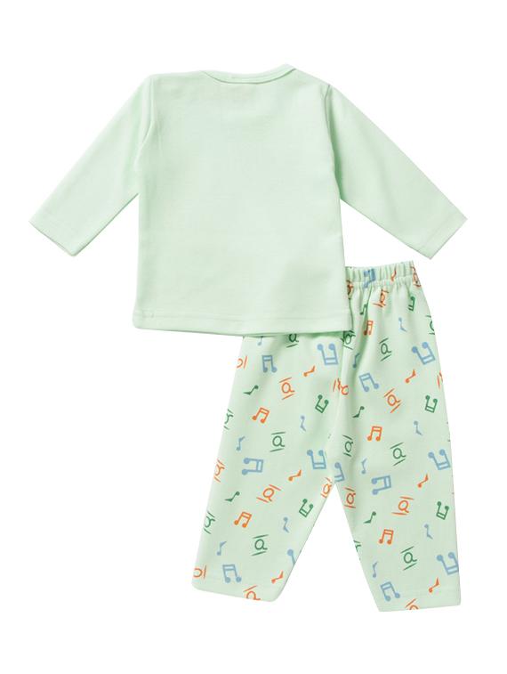 green cotton nightwear set - 14425979 - Zoom Image - 2
