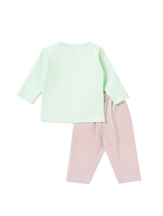 green cotton nightwear set - 14425985 - Zoom Image - 2