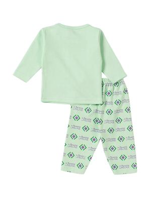 green cotton pyjama set - 14425999 - Standard Image - 2