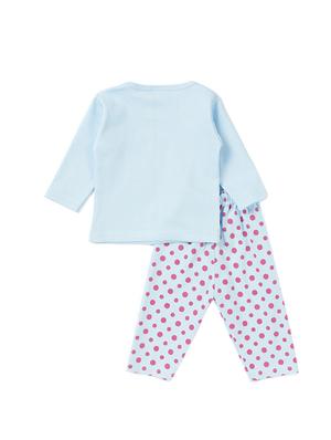 blue cotton nightwear set - 14426004 - Standard Image - 2