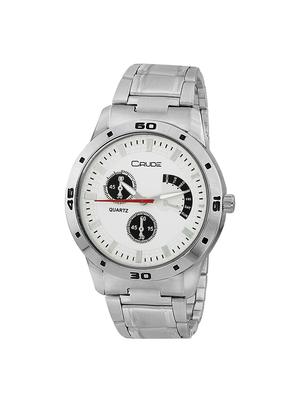 Crude combo of 2 Stainless Steel men's watch-rg741 with white & Black Dial - 14427054 - Standard Image - 2