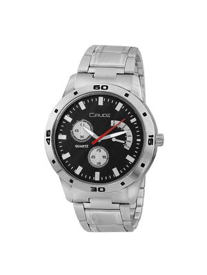 Crude combo of 2 Stainless Steel men's watch-rg741 with white & Black Dial - 14427054 - Standard Image - 5