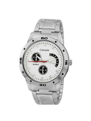 Crude combo of 2 Stainless Steel men's watch-rg742 with white & Blue Dial - 14427055 - Standard Image - 2