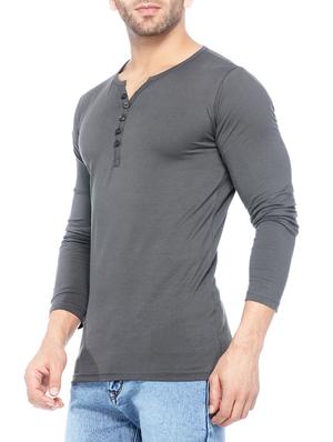 grey cotton t-shirt - 14430714 - Standard Image - 2