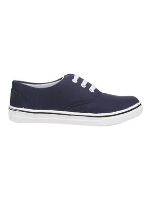 navy fabric laceup sneakers - 14432176 - Standard Image - 2