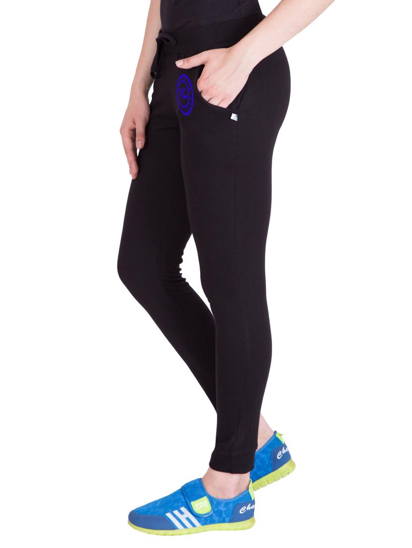 black cotton track pants - 14432409 - Zoom Image - 2