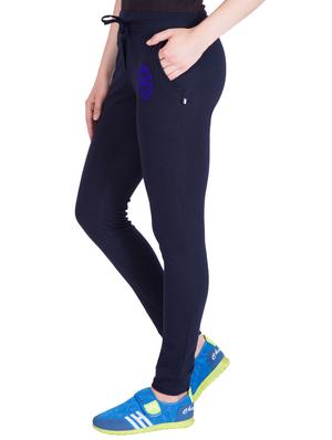navy blue cotton track pants - 14432438 - Standard Image - 2