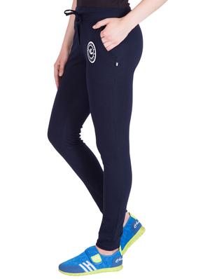 navy blue cotton track pants - 14432444 - Standard Image - 2