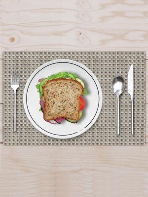 brown pvc dining mats set of 6 - 14432707 - Standard Image - 5